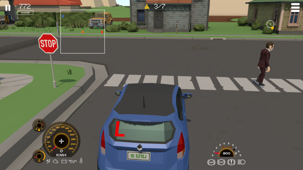 K53 Simulator pedestrians