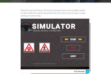 K53 Simulator Goes Online: Practice Your Driving Test in Your Browser